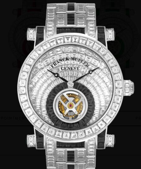 Franck Muller Round Men Tourbillon invisible-set baguette diamonds Replica Watch for Sale Cheap Price 7008 T INV C INV D